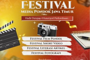 Santri peserta Festival Media Pondok Jawa Timur 2025 mengikuti lomba film pendek dan literasi pesantren